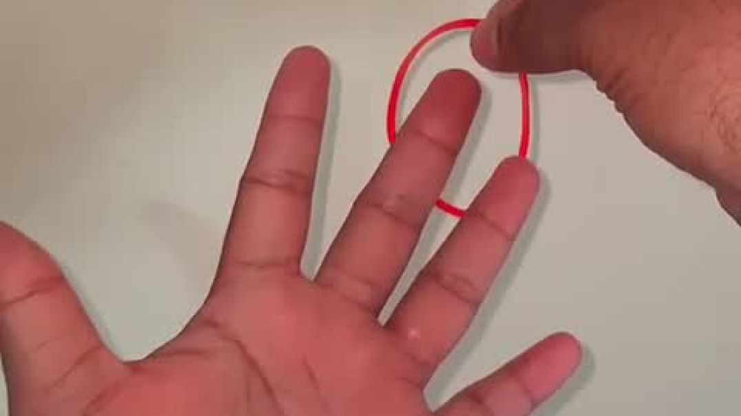 ⁣rubber band @magic @trick @tutorial