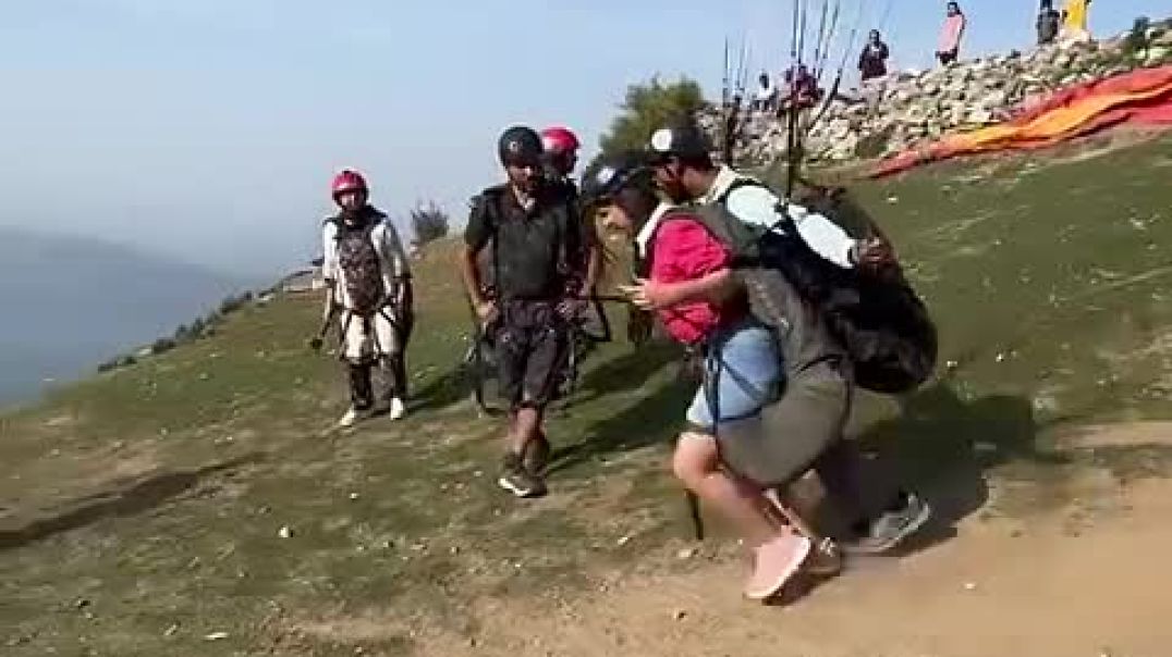 ⁣Paragliding in India