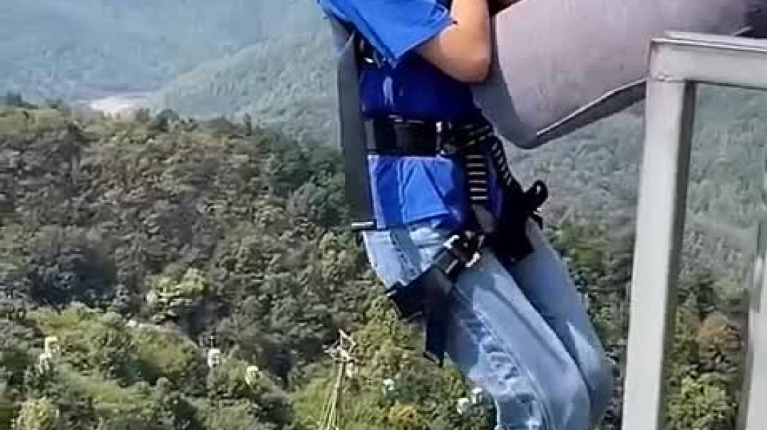 Bungee 🥱Jumping With Rope In Beautiful Place Adventures @bungeejumping  @sh_High