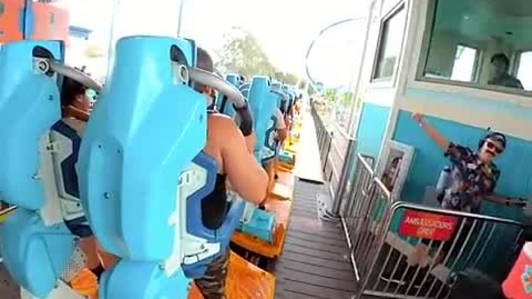 PROTOTYPE Surf Roller Coaster at SEAWORLD_High
