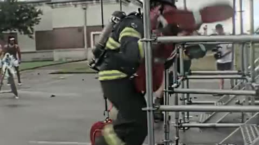 Who Wins_! Bodybuilders Or Firefighters_😲