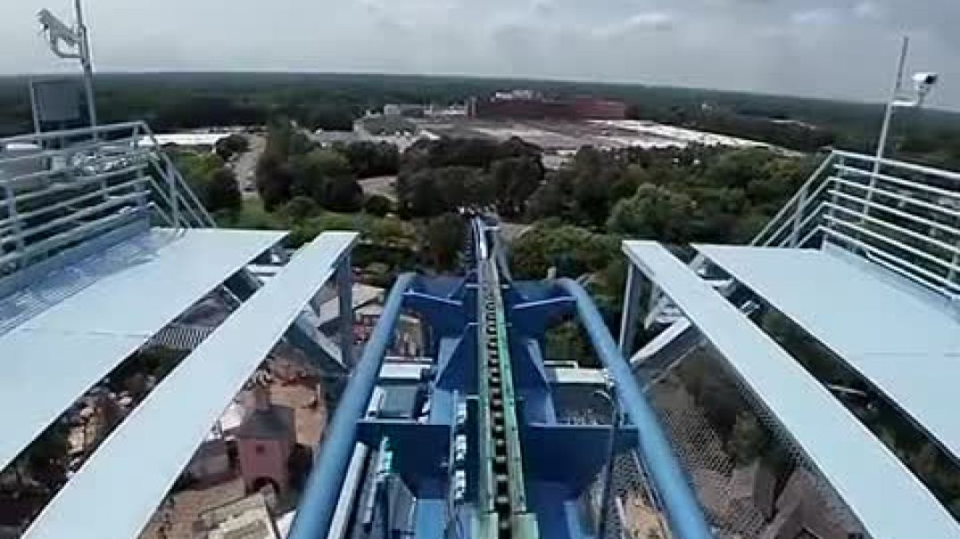 This roller coaster drop is INSANE 🎢