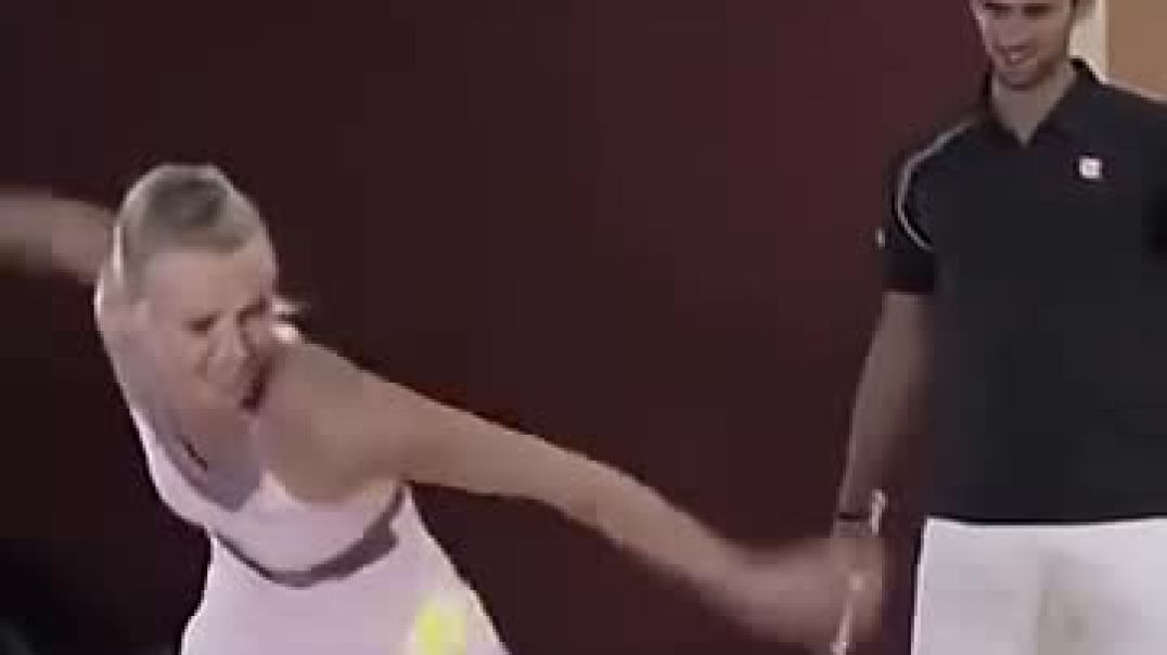 Maria Sharapova & Novak Djokovic 😄