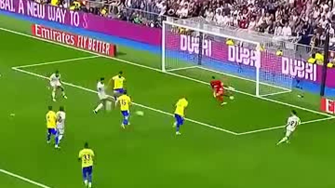 ⁣Real Madrid vs Al-nassr Ronaldo injury 🤕 __ Ronaldo vs Vini Jr 🤯 who is th