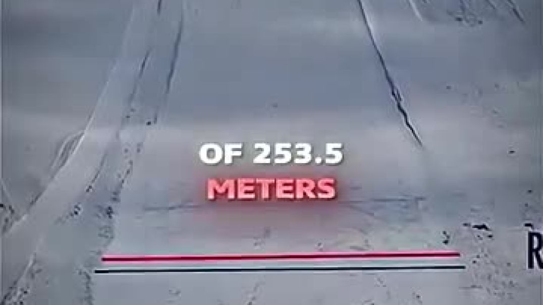 ⁣The World’s Longest Ski Jump Ever Made🤯⛷️