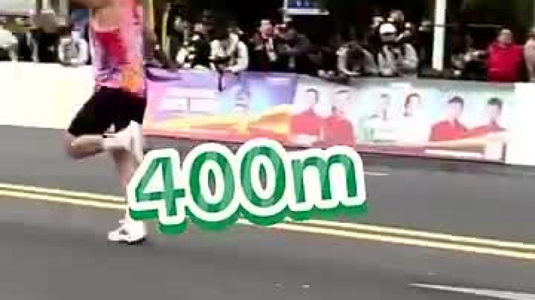 ⁣This Man decided to Run Marathon at full speed _ But soon regretted it 😱🫡